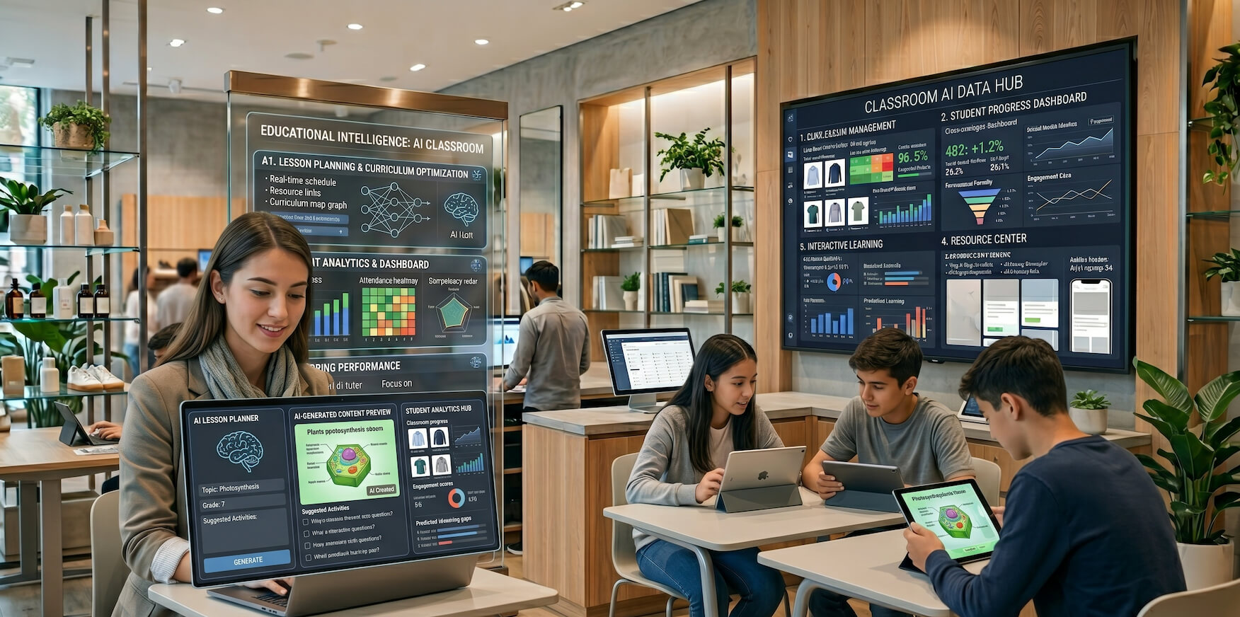 Beginner educator using AI tools for teaching and classroom management