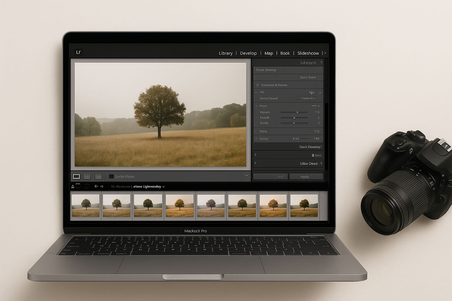 Creating custom Lightroom presets for photography workflow.