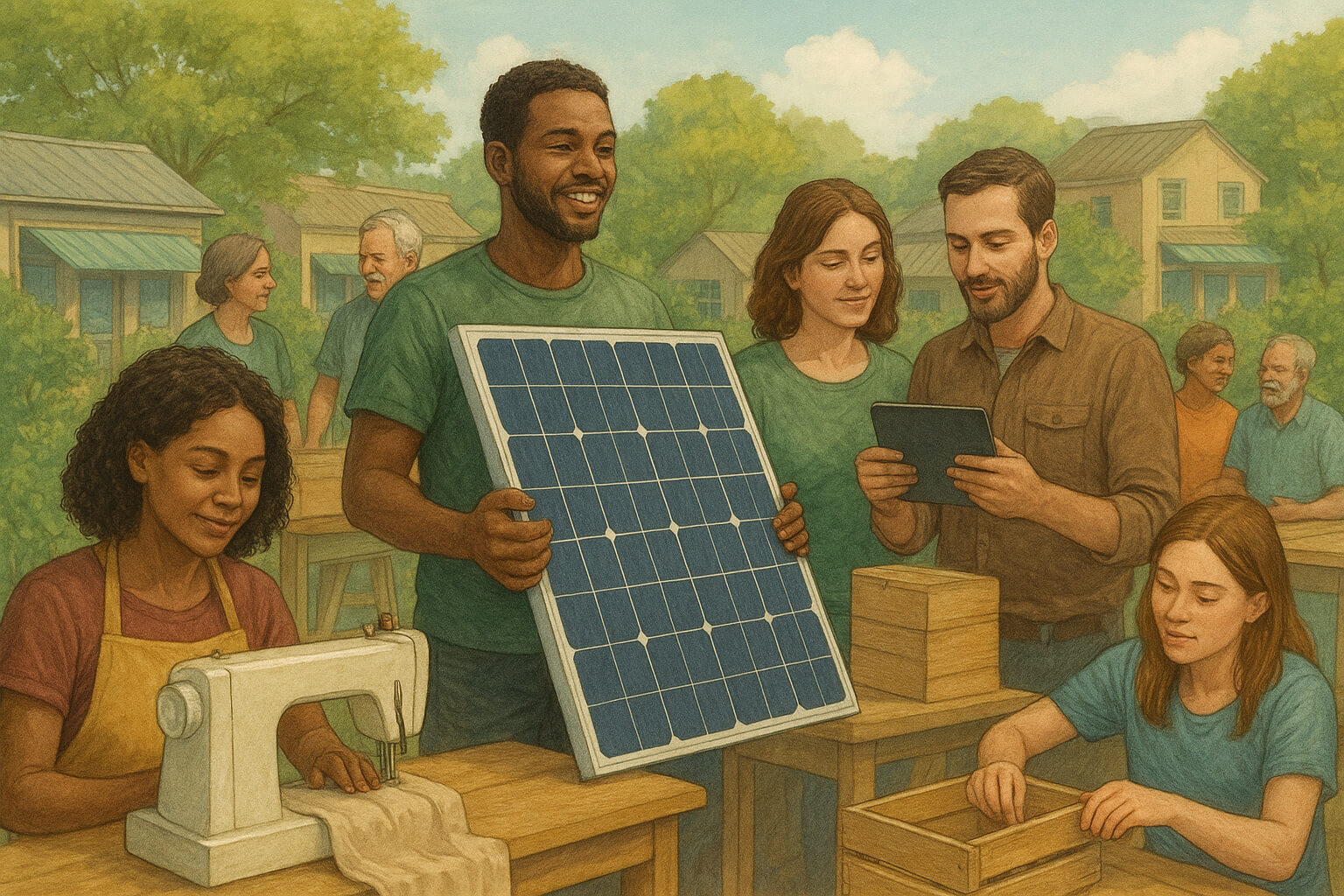 Community-led social enterprise empowering people with jobs, clean energy, and sustainable solutions to fight poverty.