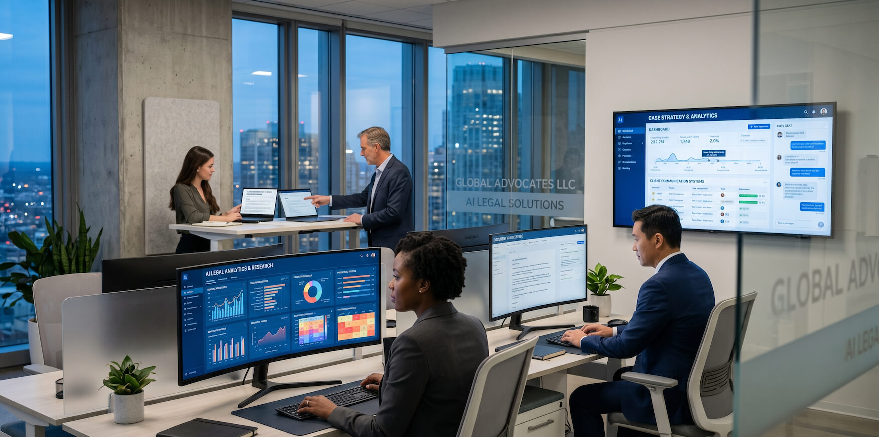 Lawyers using AI tools for legal research, automation, and workflow management