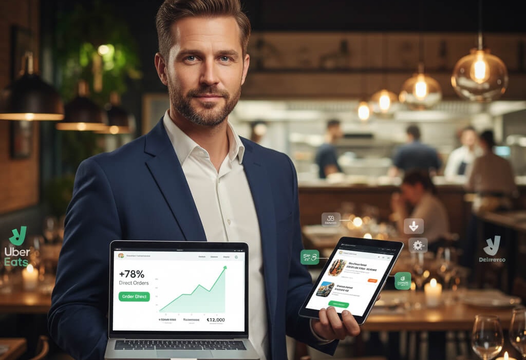 Restaurant growing faster by using direct online ordering through its own website instead of delivery apps.