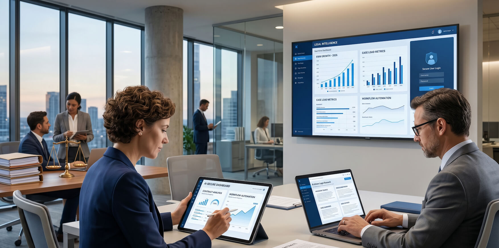 Top AI apps helping legal firms in 2026 with research, drafting, client intake, automation, and law firm growth