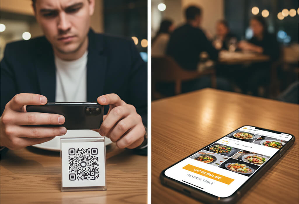 QR code menus not enough for modern restaurants compared to full digital website menus.