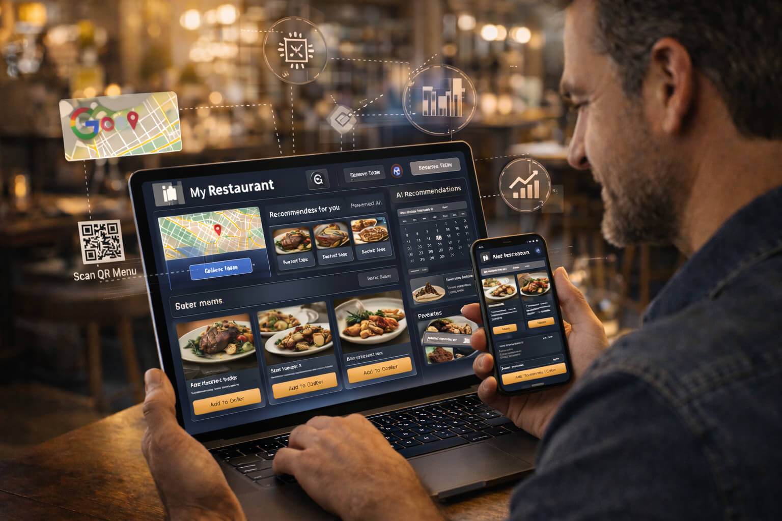 Future-ready restaurant website in 2026 with AI features, mobile-first design, and direct ordering.