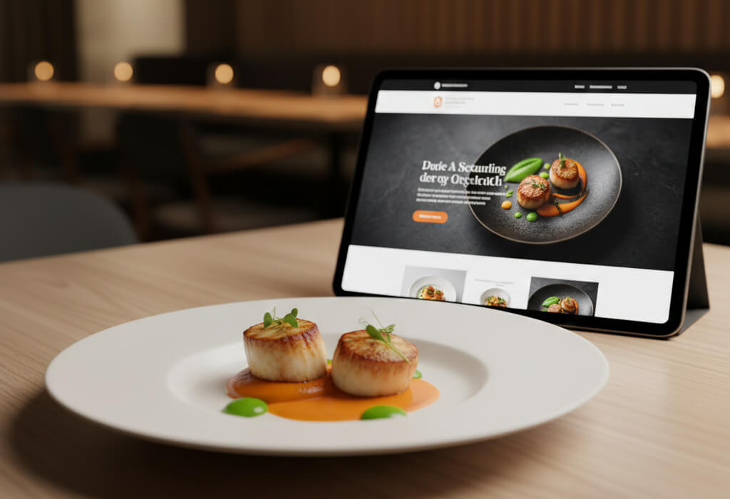 Restaurant website designed to be as memorable as the restaurant’s signature dish.